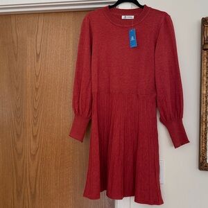 Cupshe Red Long Sleeve Dress New With Tags!